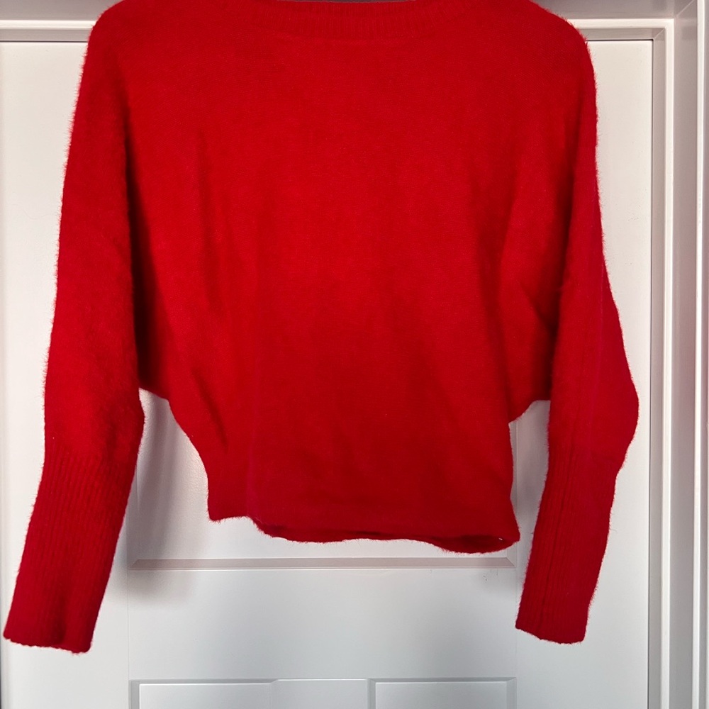 Jessica Simpson Red Batwing Sweater